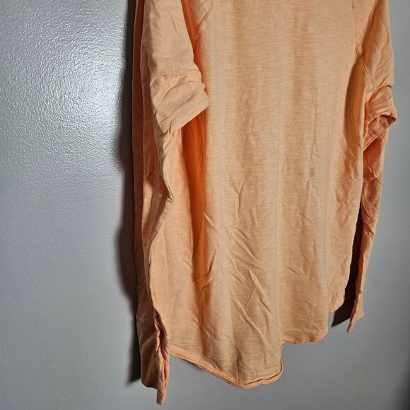 NWOT Zella Pale Orange Long Sleeve Cotton T Shirt Sz Small Flawed - Picture 9 of 11
